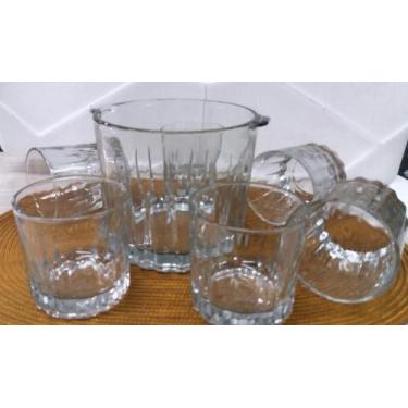 Imagem de Conjunto de Balde e copos 7 peças em vidro, Balde 1.5L e copos  313ml 