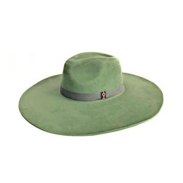 Imagem de Chapéu ginete aba 12cm VERDE MILITAR tamanho P - SELARIA SERRANO