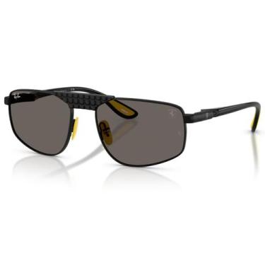 Imagem de Óculos De Sol Ray Ban Scuderia Ferrari Preto Fosco RB3776M F128B1-58, 
