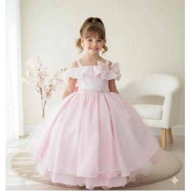 Imagem de Vestido Rosa Bebe Bella Child Martina Festa Evento, 16