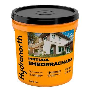 Imagem de Pintura Emborrachada Branco Fosco 18L para Impermeabilização e Proteção de Superfícies Branco Hydronorth