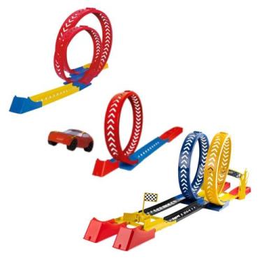 Imagem de Carrinho Pista com Looping Rampa Lançador Brinquedo Meninos - Utilizai