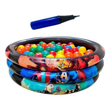 Imagem de Piscina De Bolinhas Inflável Vingadores + 25 Bolinhas +bomba - Etitoys