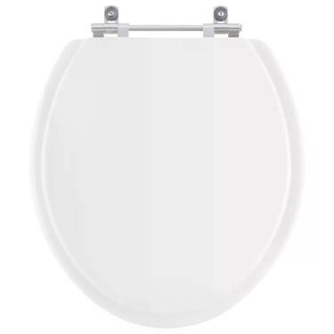 Imagem de Assento Sanitário Diamantina Alongado MDF Convencional Branco Pontto Lavabo para Bacia Icasa
