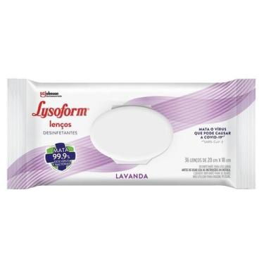 Imagem de Lenço Umedecido Lysoform Desinfetante Lavanda com 36 unidades