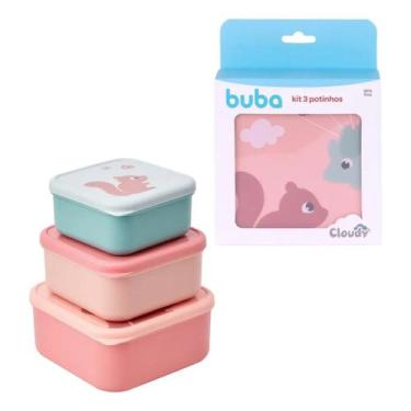 Imagem de Kit 3 Potinhos Buba Cloudy Rosa