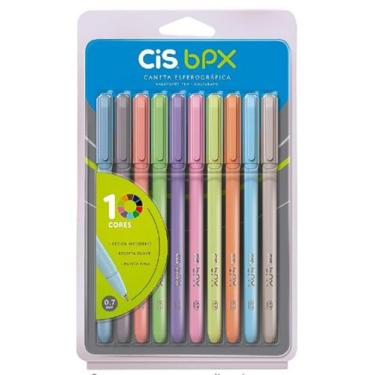 Imagem de Caneta Esferografica BPX Sortidas Com 10 Cores 0.7 Cis