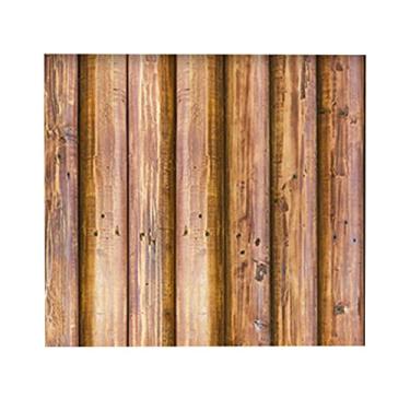 Imagem de WSWJDW Decoração da casa 3D PVC Papel de parede de grãos de madeira Papel de parede de pedra de tijolo Papel de parede autoadesivo de sala de estar Papéis de parede de 10,45cmX5m