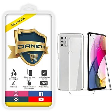 Imagem de Pel�cula de Gel Silicone Flex�vel Full Cover Transparente Moto G31 com Tela de 6.4" - Prote��o Que Adere E Cobre Toda a Tela