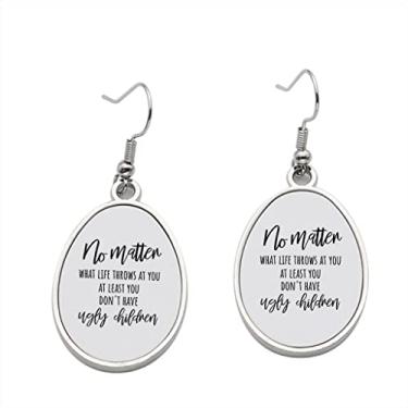 Imagem de Brinco infantil feio – Brincos pendurados para meninas – Presente de festa de aniversário dos namorados, Metal, Sem pedras preciosas