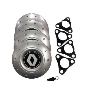 Imagem de Jogo De Calotas De Centro Miollo Para Renault Kwid Aro 14