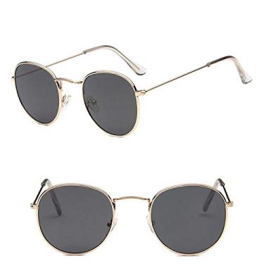 Imagem de Óculos de sol retrô moda masculinos redondos vintage óculos de sol masculinos/femininos de luxo pequenos Lunette Soleil Homme, 5,A