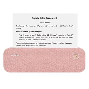 Imagem de Qudai Original A4 Impressora de papel Transferência térmica direta Impressora sem fio Móvel 210mm Mini impressora fotográfica móvel Conexão USB BT com 1 rolo Suporte de papel térmico 2''/3''/4''