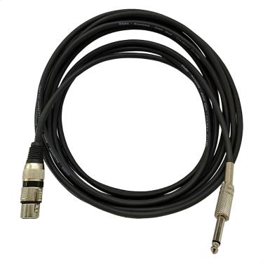 Imagem de Cabo ms profissional microfone plug P10/XLR fêmea 5MTS cores