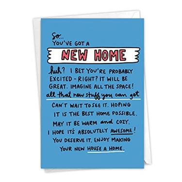 Imagem de NobleWorks House A Home - Cartão de felicitações para casa nova com envelope (4,63 x 6,75 polegadas) - C9588NHG