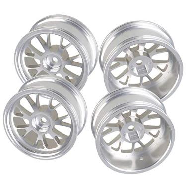 Imagem de Mxfans 4PCS RC Silver Y-Shape Wheel Rim Aluminum Alloy Upgrade 52mm Diameter Wheel Rim RC 1/10 On-Road Car & Drift Car