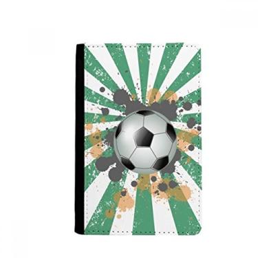 Imagem de Porta-passaporte Radial Futebol Futebol Futebol Esportes Notecase Burse Carteira Capa Cartão, Multicolor