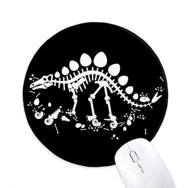 Imagem de DIYthinker Dragon Grass Enorme Stegosaurus Mouse Pad Desktop Office Tapete Redondo para Computador