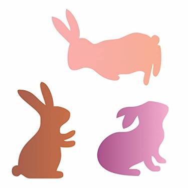 Imagem de Stencil de Acetato para Pintura OPA Simples 10 x 10 cm - 1889 Coelhos