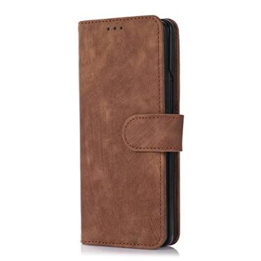 Imagem de Capa de telefone de carteira transversal para Samsung Galaxy Z Fold 4 3 5G Slot de cartões de crédito tampa traseira de couro com cordão & Suporte para caneta, marrom, para Galaxy Z Fold3 5G
