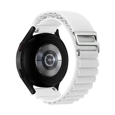 Imagem de Pulseira 20mm Loop Alpinista compativel com Samsung Galaxy Active 1 e 2 - Galaxy Watch 3 41mm - Galaxy Watch 42mm Sm-R810 - Amazfit Bip - Amazfit GTS 2 3 e 4 - Marca LTIMPORTS (Branco)