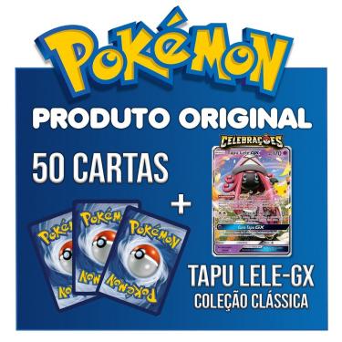 Carta Pokémon Tapu Koko Gx Tapu Lele Gx Com Lote 100 Cartas