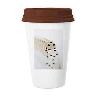 Imagem de Caneca Gambling Pai Gow Dominoes Foto Caneca Café Copo Cerâmica Copo Copo