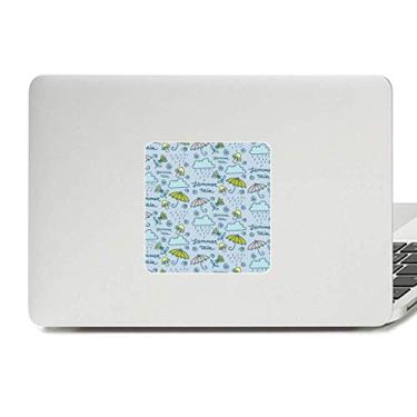 Imagem de Guarda-chuva cogumelo nuvem chuva flor decalque vinil paster laptop decoração PC