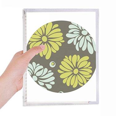 Imagem de Caderno de flor de crisântemo amarelo floral floral folha solta diário recarregável artigos de papelaria