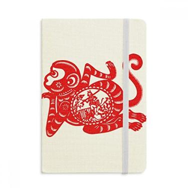Imagem de Caderno de arte de macaco do zodíaco chinês da Papercut com capa dura em tecido oficial