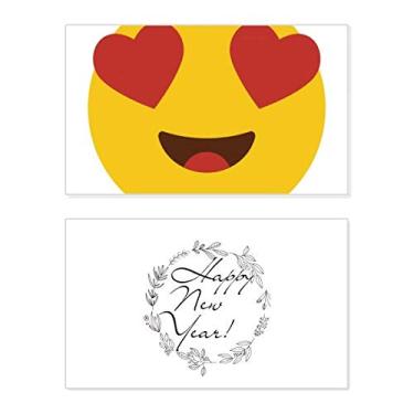 Imagem de Hearts in Eyes Chat Online Happy New Year Festival Cartão de felicitações Bless Message Present