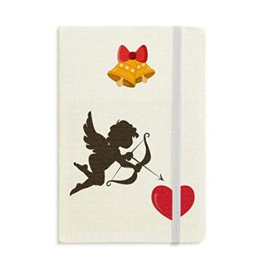 Imagem de Caderno com estampa de coração vermelho anjo do Cupido mas Jingling Bell