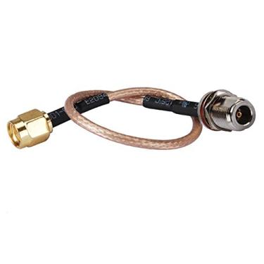 Imagem de Cabo coaxial DHT Electronics RF coaxial conjunto RP-SMA macho para N fêmea anteparo 30 cm