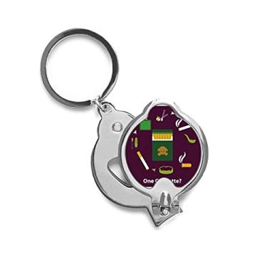 Imagem de Cortador de unhas com logotipo mais do que um cigarro, tesoura de aço inoxidável