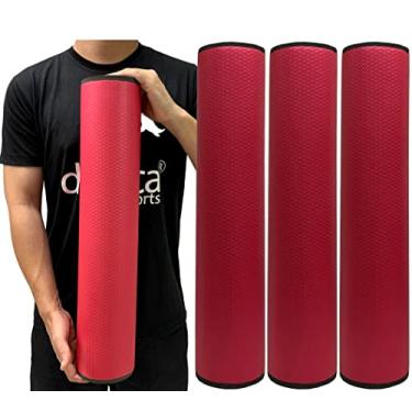 Imagem de Kit 3 Rolos Massagem Liberação Miofascial 60x12cm DF1074 Vermelho Dafoca Sports