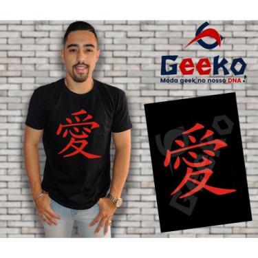 Imagem de Camiseta Gaara Kanji Naruto Geeko