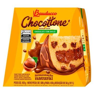 Imagem de Chocottone Maxi Chocolate Com Avelã 450G  - Bauducco