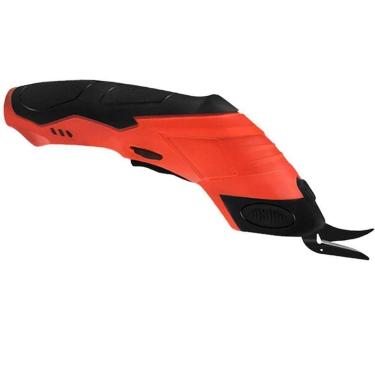 Imagem de Tesoura Eletrica Sem Fio Portatil Corta Tecido Tapete Papel Papelao Costura Artesanato Diy Lamina