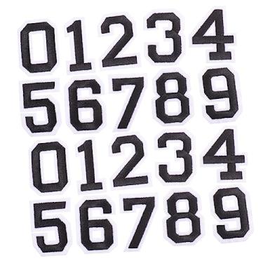 Imagem de GANAZONO 2 Conjuntos adesivo de camisa de futebol decalque DIY para roupas distintivo de número de jaqueta adesivos decoração apliques de engomar etiqueta de números de camisa esportiva