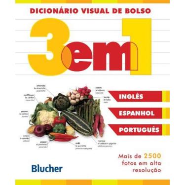 Imagem de Dicionário Visual De Bolso 3 Em 1 - Inglês / Espanhol / Português - Bl