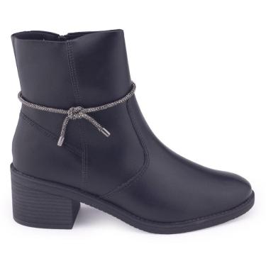 Imagem de Bota Feminina Ramarim 24-59102 lisa salto bloco 7cm