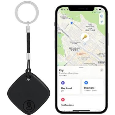 Imagem de Mini Rastreador Gps Inteligente Smart Sem Fio Segurança Para Malas Pet Compatível Com IOS Iphone e Ipad (PRETO)