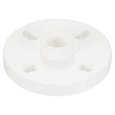 Imagem de PATIKIL Encaixe de tubo de PVC de 25 mm/1 polegada, conector de acoplamento de soquete de tubo de flange para conexão de tubo OD de 25 mm, branco