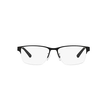 Imagem de Emporio Armani Óculos de sol masculinos quadrados Ea1138, Preto fosco, lentes de demonstração, 54 mm