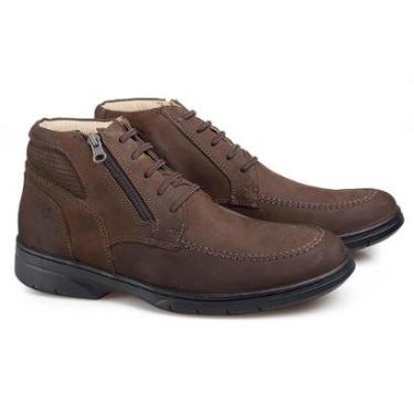 Imagem de Bota Coturno Masculina Rafarillo Couro Zíper Conforto Casual-Masculino