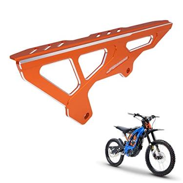 Imagem de Sur Ron Protetor de corrente, capa protetora de proteção de corrente de bicicleta de sujeira CNC para Surron Sur Ron Light Bee S/X Segway X260/X160 bicicleta elétrica EBike laranja