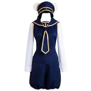 Imagem de Fantasia de urso cosplay adulto Halloween Carnaval Marinha marinheiro fantasia para mulheres conjunto completo, Feminino GG, One Size