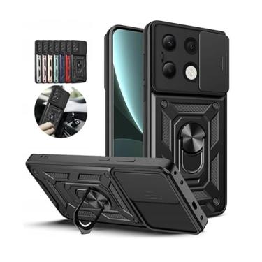 Imagem de Capa Case Capinha Anti Impacto Ring Luxo Premium Xiaomi Redmi Note 13 4g (PRETA)