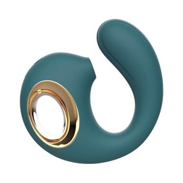 Imagem de Vibrador de sucção de brinquedo sexual feminino, masturbador de golfinho, bastão de massagem de sucção de clitóris feminino, bastão de sucção macio verde
