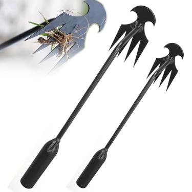 Imagem de Ferramenta extrator de ervas daninhas, ferramenta de remoção de ervas daninhas de artefato de remoção de ervas daninhas de 20 polegadas, ferramenta manual de remoção de ervas daninhas de dupla finalid